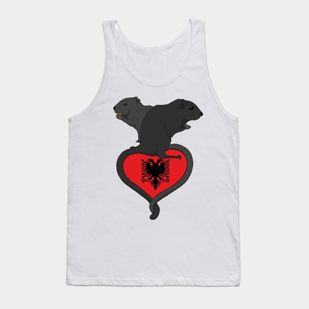 Gerbil Albania (dark) Tank Top by RampArt